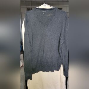 Banana Republic Charcoal V-Neck Sweater Size XL